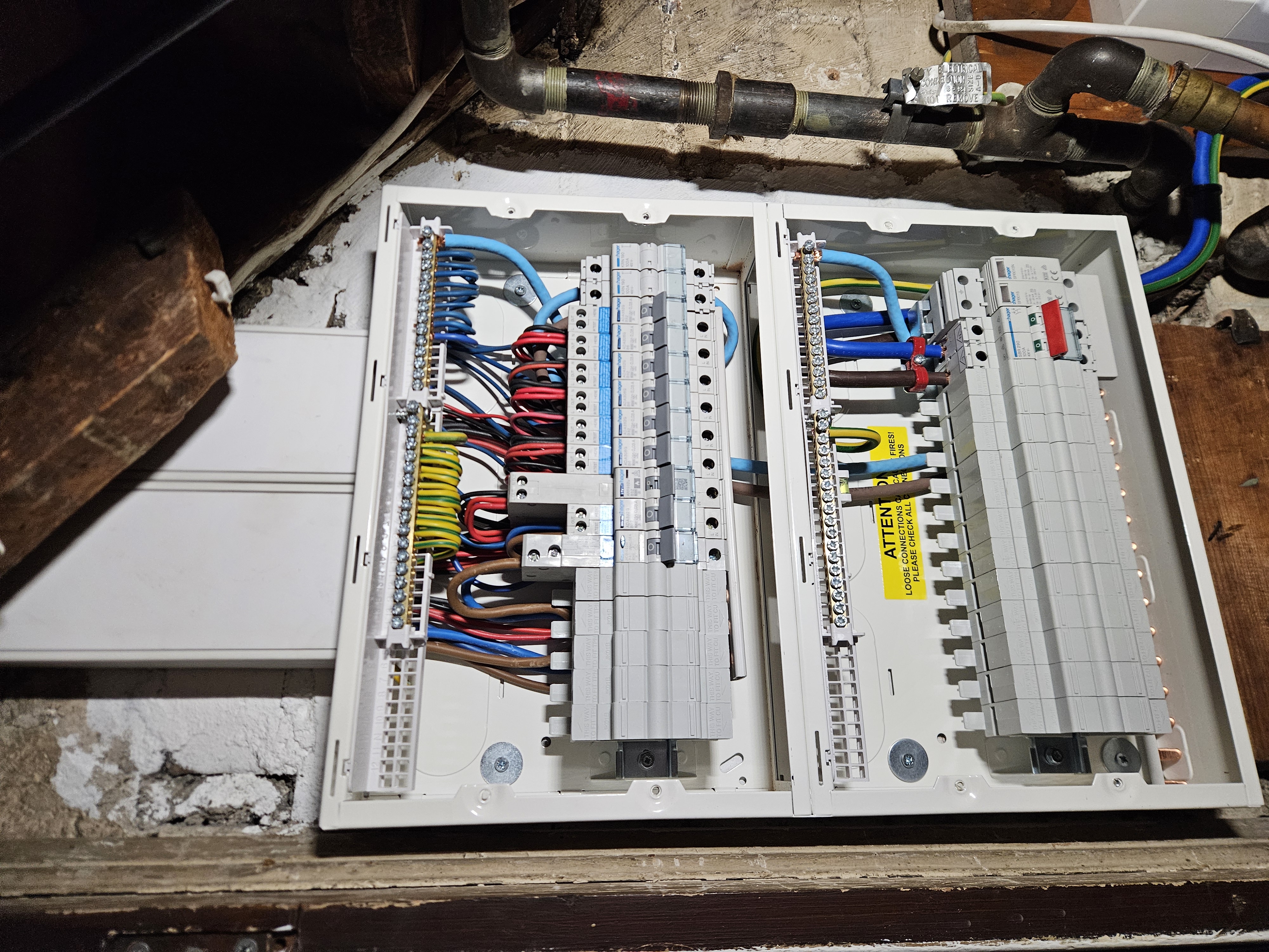 Consumer unit upgrade and electrical board installation