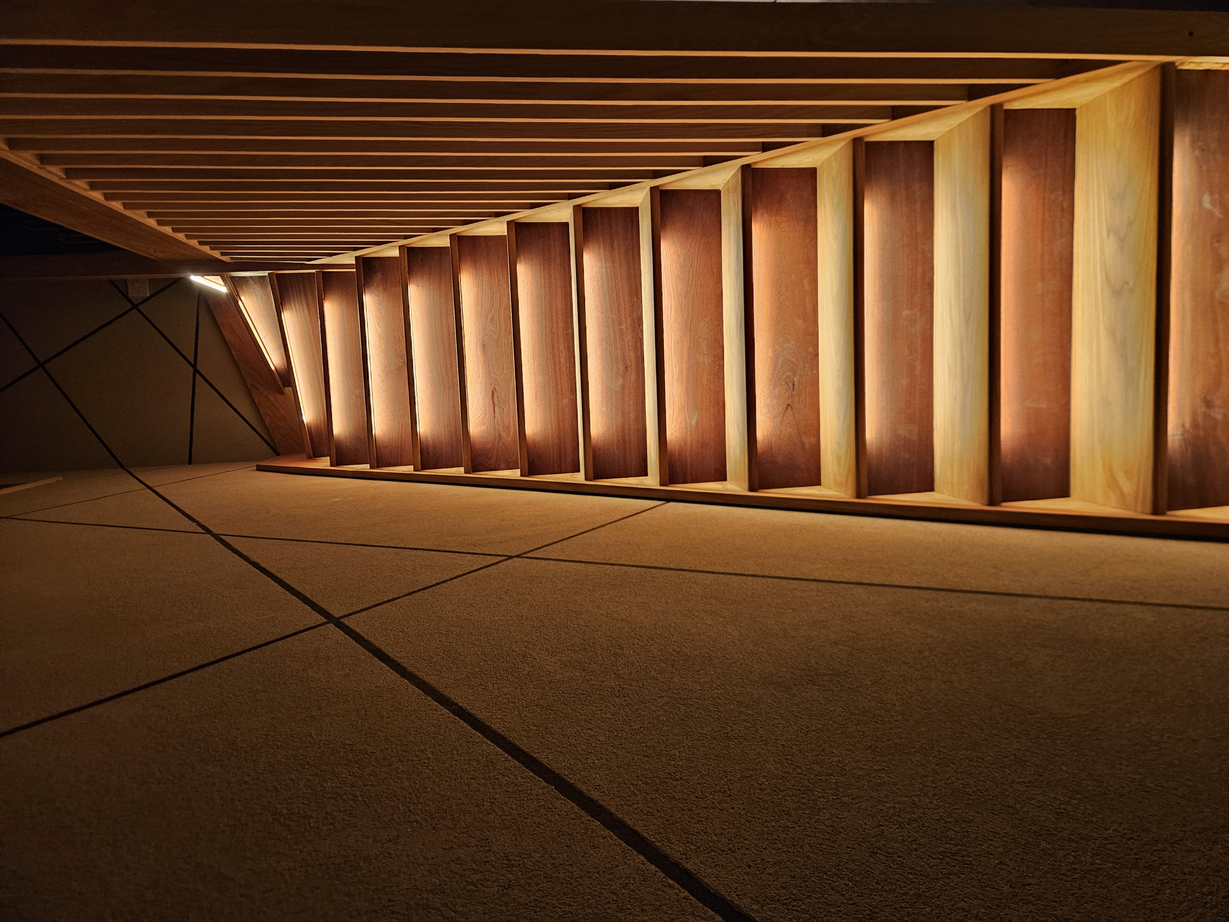 LED staircase lighting installation